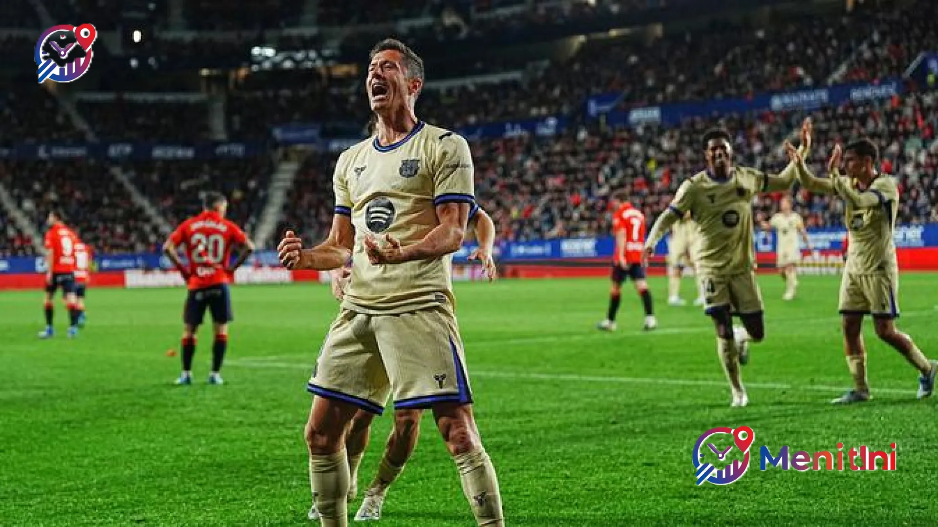 Barcelona Selangkah Lagi Menuju Takhta Juara: Drama Tiga Gol di El Sadar Bungkam Osasuna