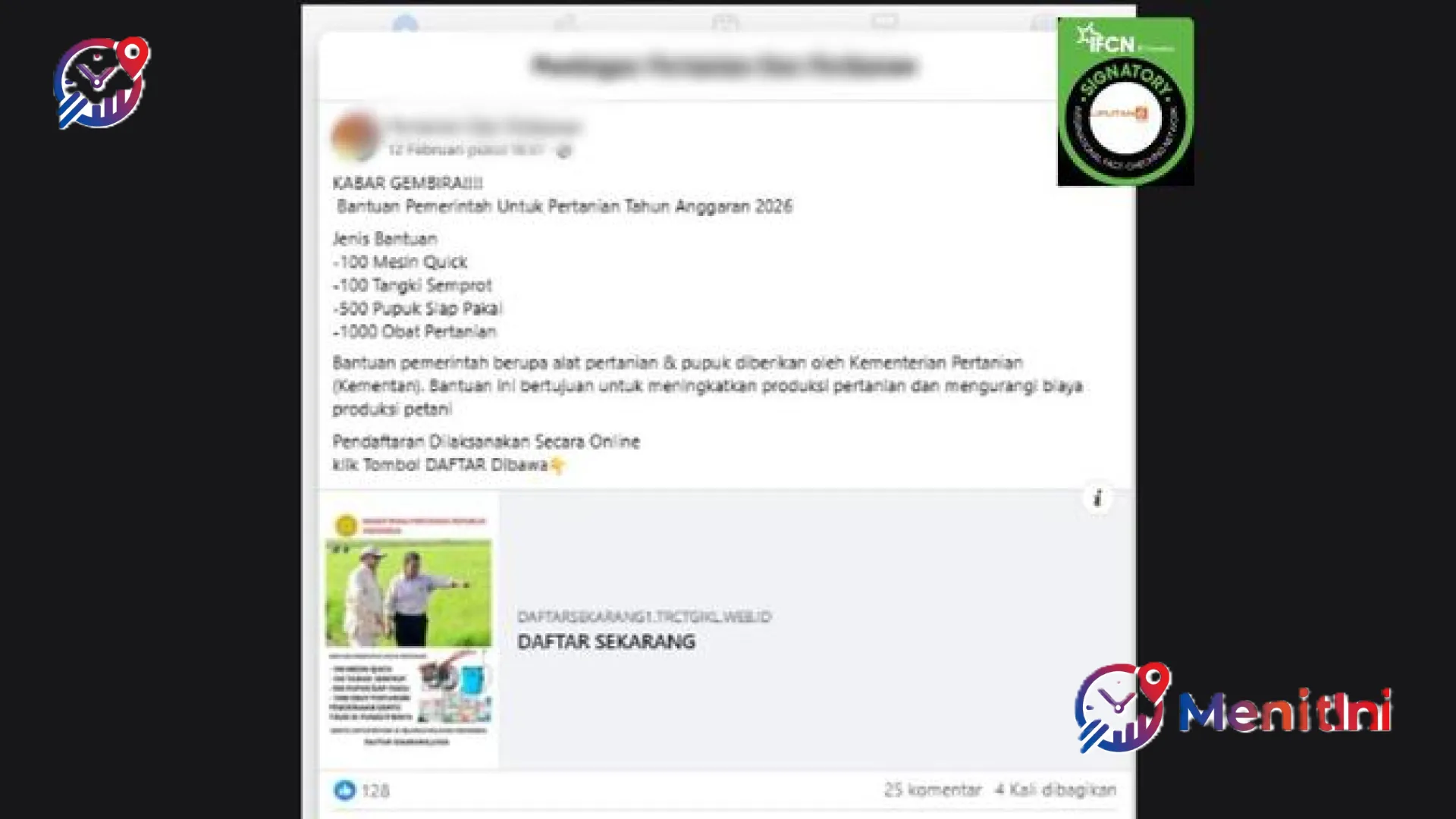 Waspada Predator Digital! Deretan Hoaks Bantuan Alat Pertanian 2026 yang Mengincar Data Pribadi Petani