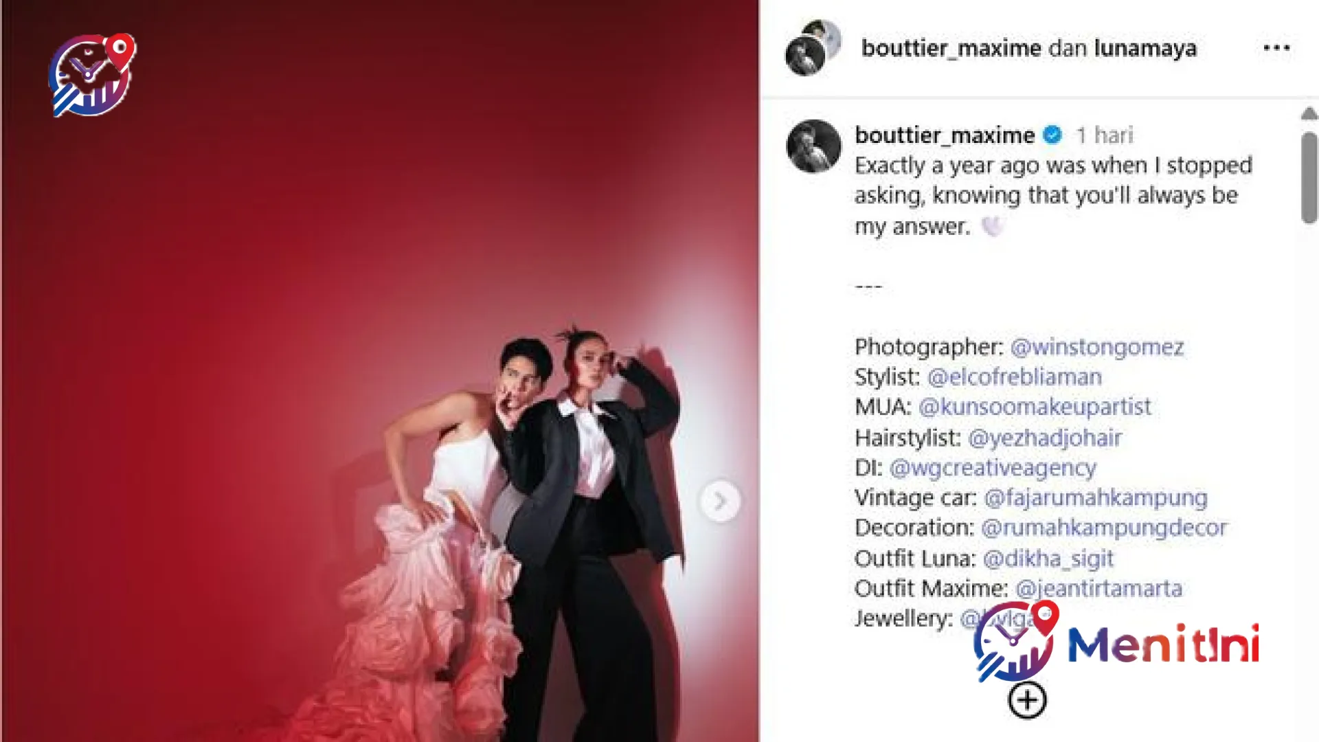 Satu Tahun Meniti Bahtera: Eksplorasi Seni ‘Cross-Dressing’ Luna Maya dan Maxime Bouttier yang Mengguncang Publik