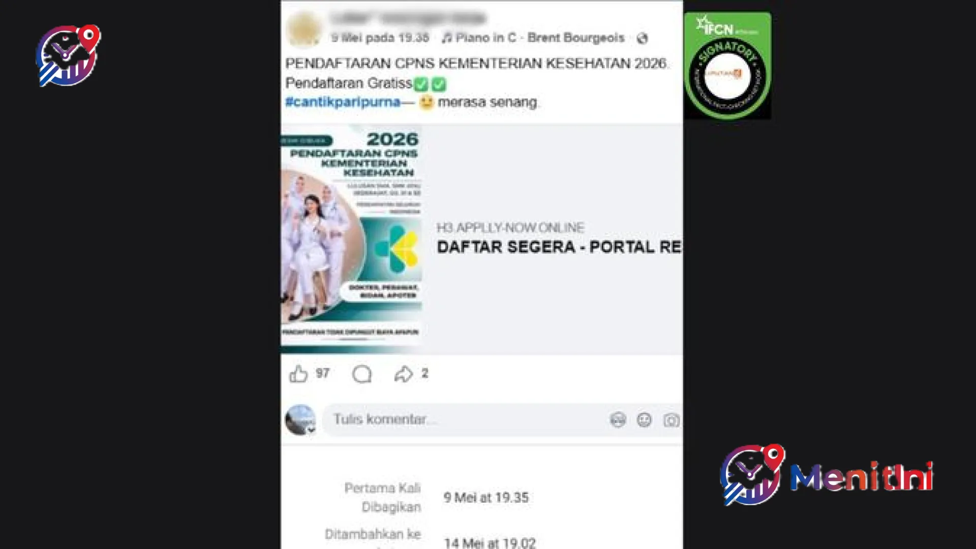 Waspada Penipuan! MenitIni Bongkar Fakta di Balik Hoaks Link Pendaftaran CPNS Kemenkes 2026