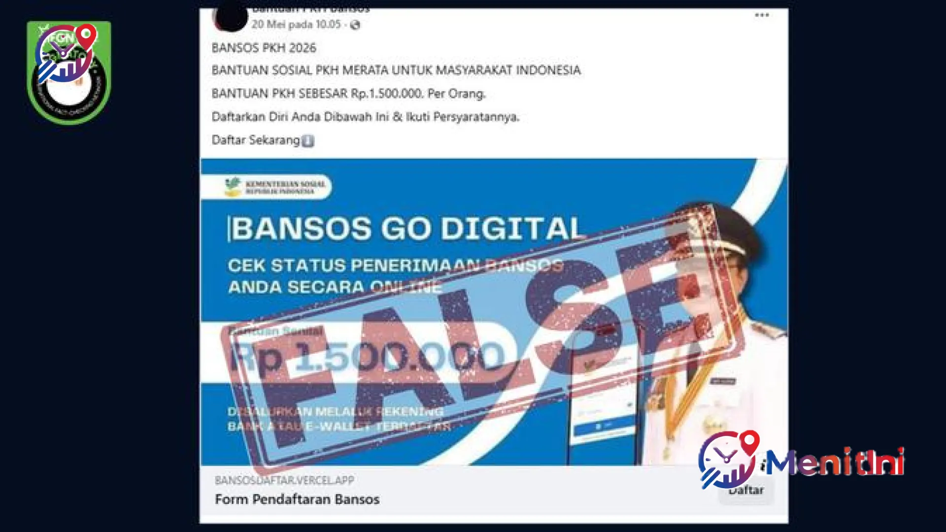 Waspada Penipuan Link Pendaftaran Bansos PKH 2026 Online, Cek Fakta dan Cara Daftar Resmi di Sini