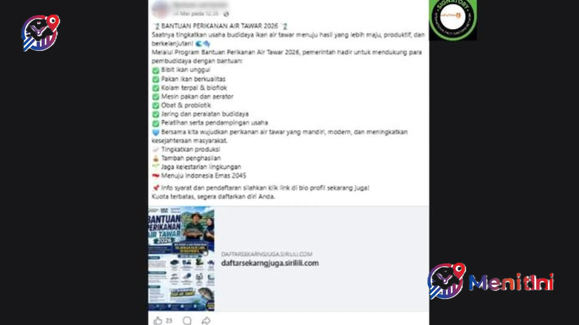 Waspada Hoaks Bantuan Ikan Air Tawar 2026: Mencermati Modus Penipuan Digital yang Mengincar Pembudidaya