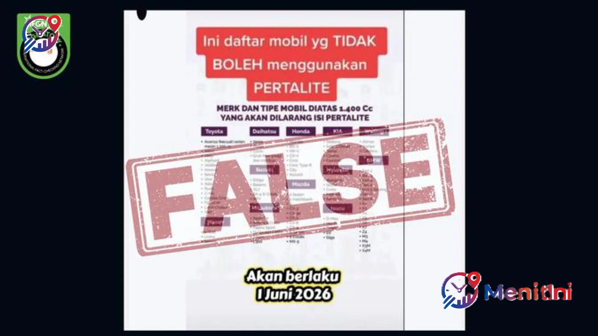 Hoaks Larangan Pertalite Mobil 1.400 Cc Mulai 1 Juni 2026: Simak Fakta dan Penjelasan Lengkap Pertamina