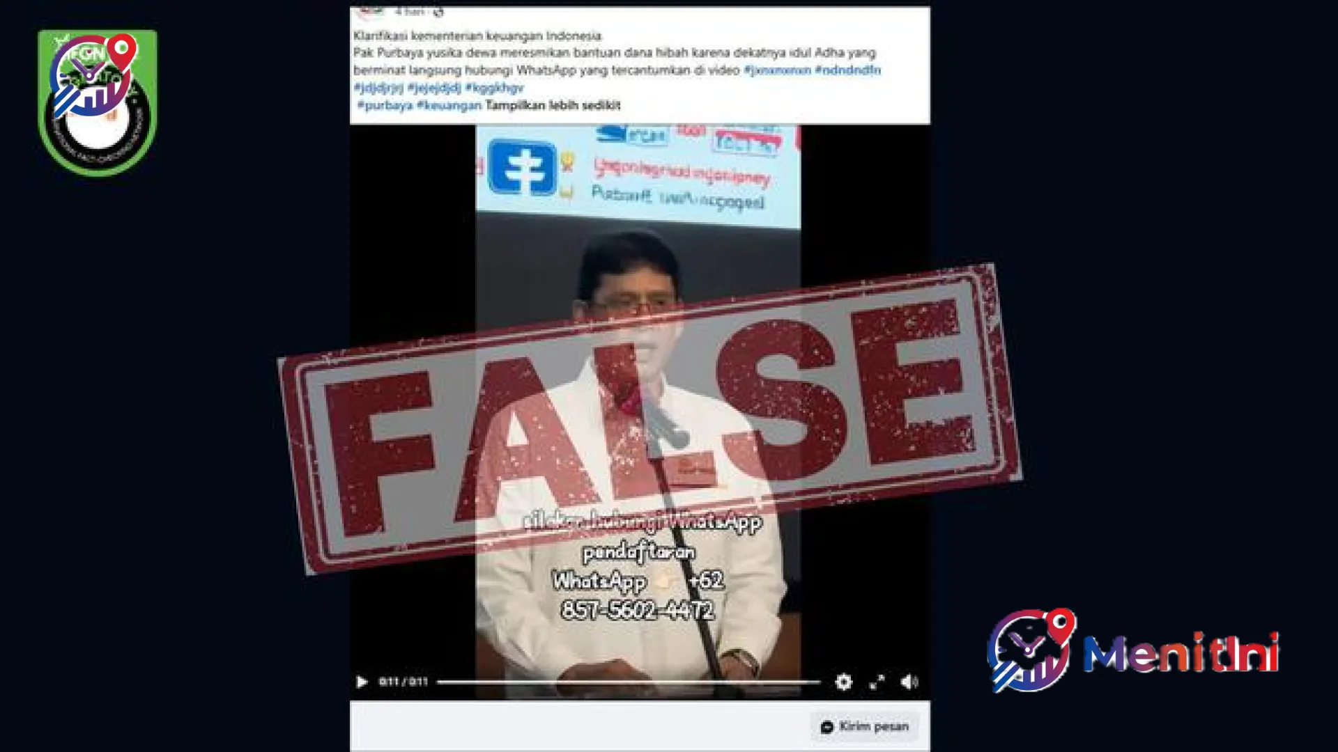 Waspada Deep Fake! Hoaks Dana Hibah Idul Adha Mengatasnamakan Purbaya Yudhi Sadewa Beredar Luas