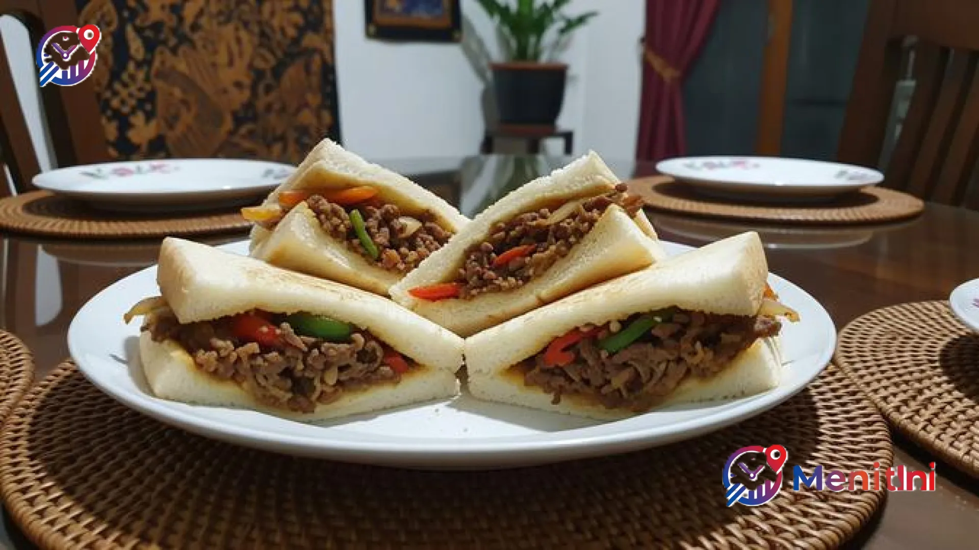 Bosan Menu Santan? Simak Resep Roti Tawar Isi Daging Sapi Tumis yang Praktis dan Mengenyangkan ala MenitIni
