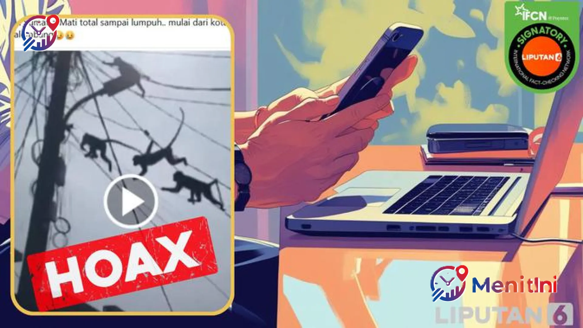 Cek Fakta: Benarkah Serangan Monyet Picu Mati Listrik Massal di Sumatra? Ini Penjelasan Resminya