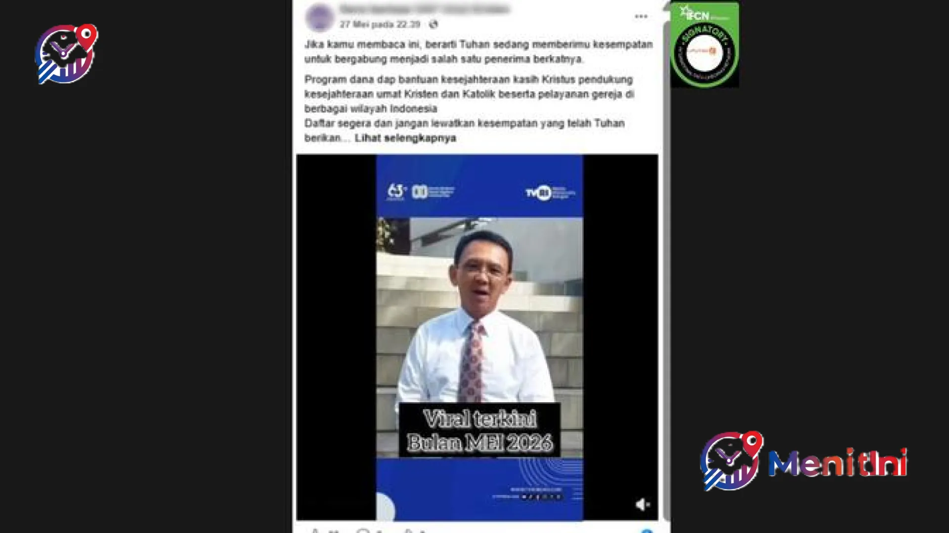 Waspada Deepfake! Mengupas Hoaks Dana Bantuan DAP Australia yang Mencatut Nama Ahok dan Philip Mantofa