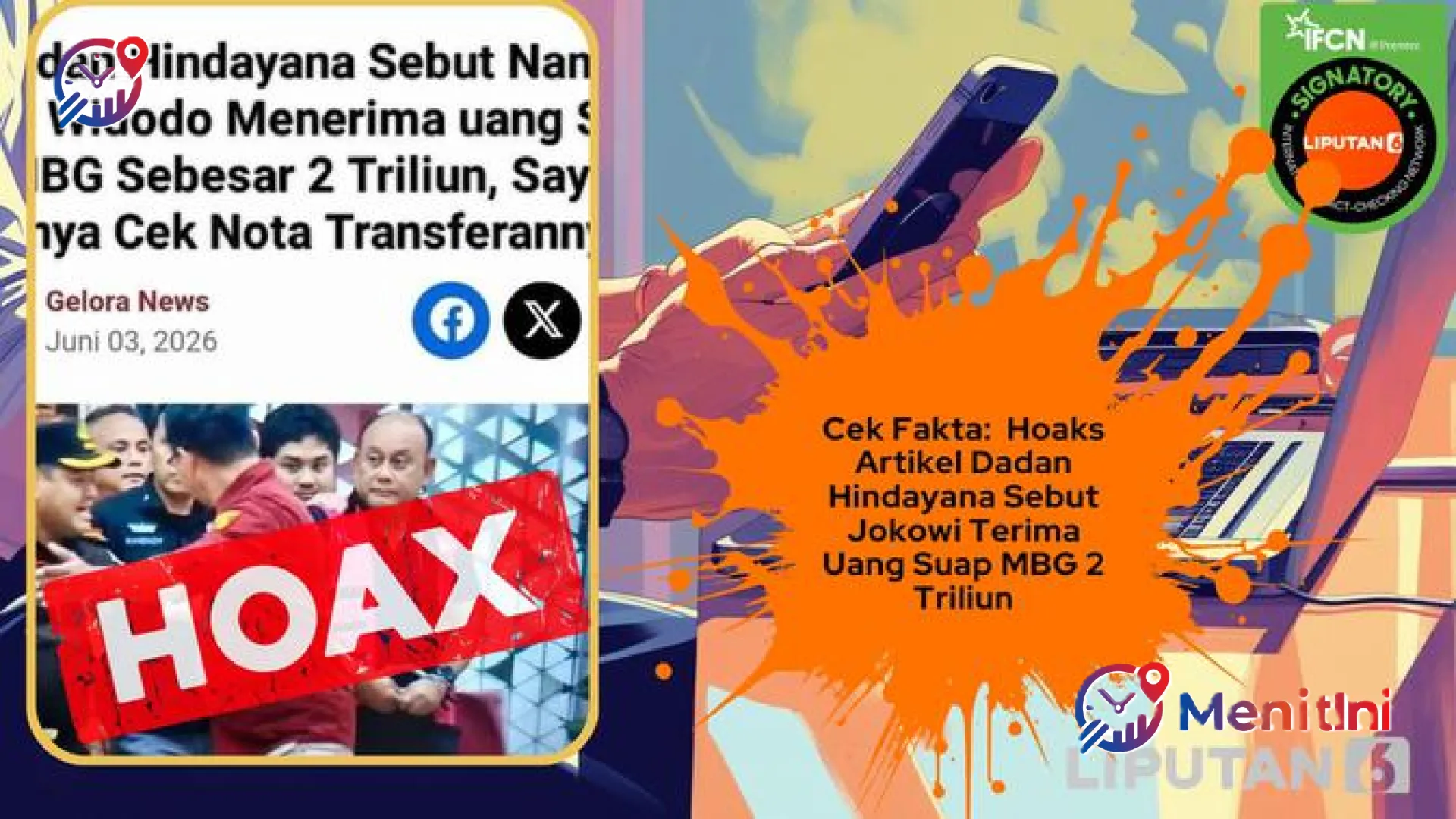 Cek Fakta: Benarkah Dadan Hindayana Mengungkap Suap MBG 2 Triliun yang Menyeret Nama Jokowi?