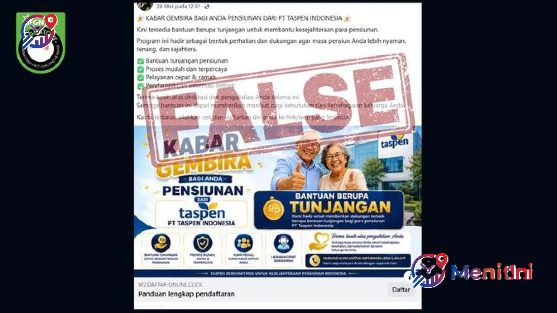 Waspada Penipuan! MenitIni Bongkar Fakta di Balik Link Pendaftaran Tunjangan Kesejahteraan Pensiunan Taspen