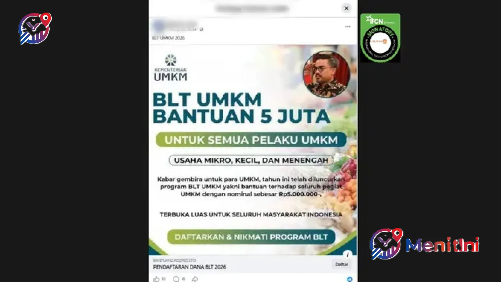 Waspada Penipuan! Hoaks Pendaftaran BLT UMKM 2026 Rp 5 Juta Mengintai Data Pribadi Anda