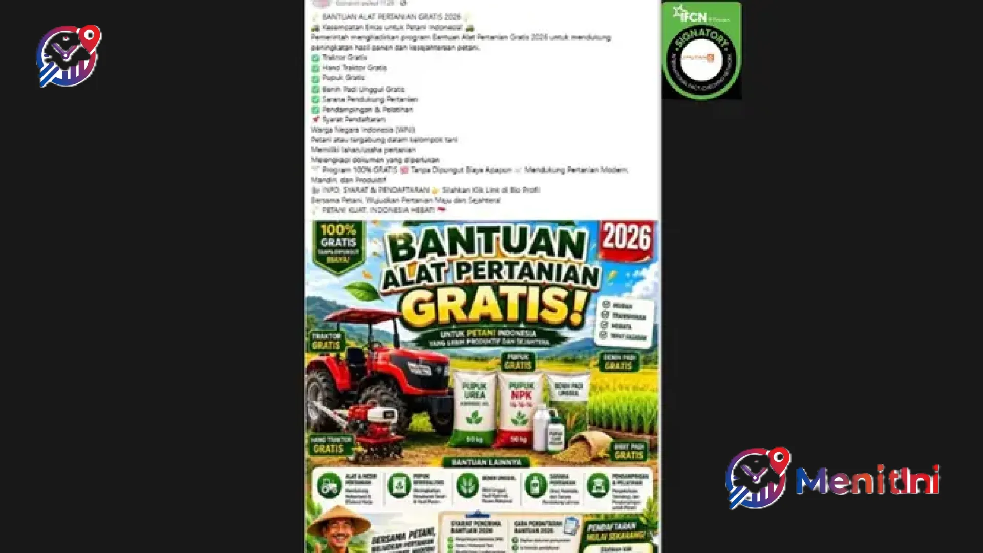 Waspada Penipuan Link Pendaftaran Bantuan Traktor Gratis 2026: Simak Fakta dan Prosedur Resminya