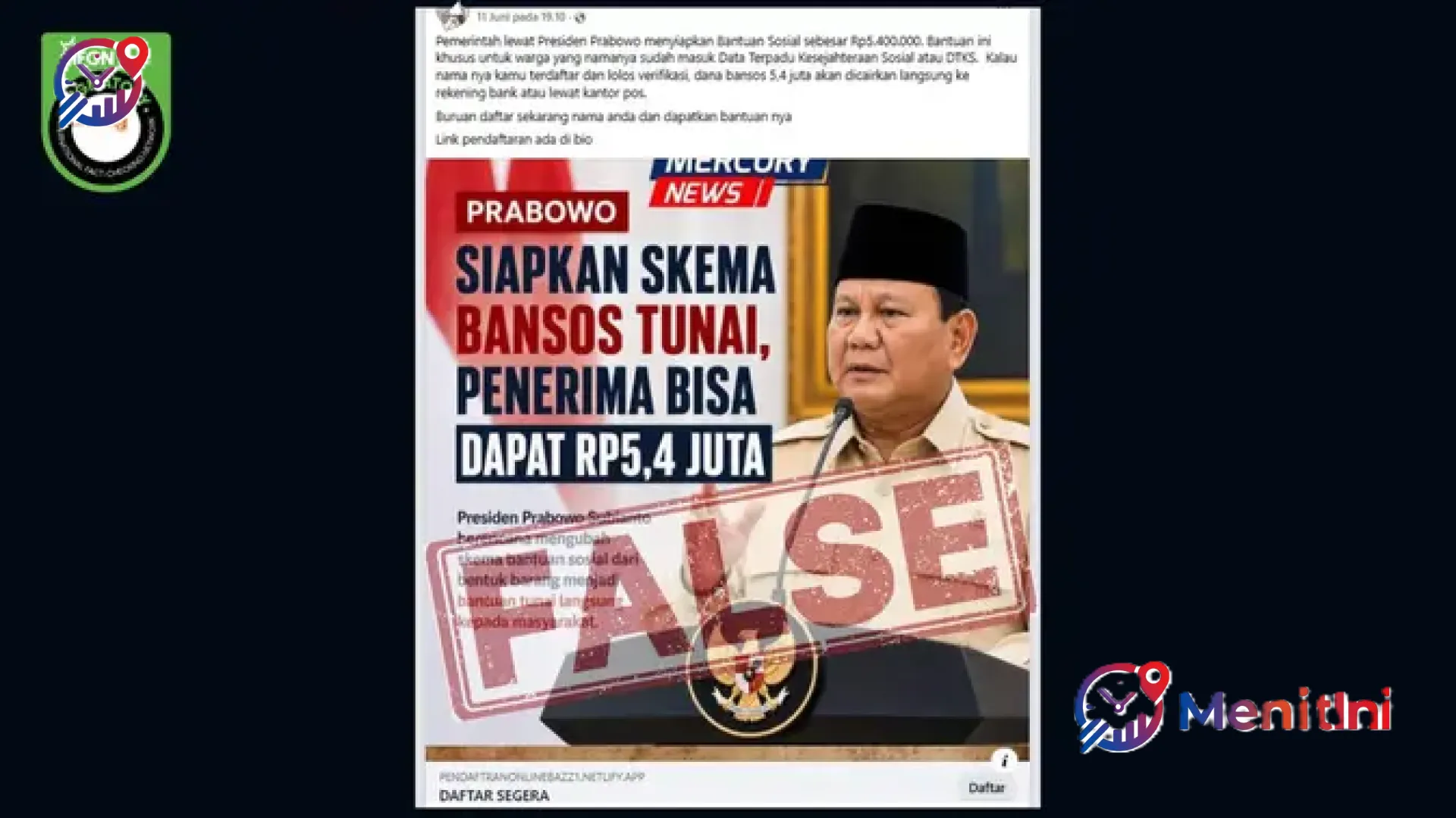 Waspada Penipuan! Deretan Hoaks Bantuan Bansos Mencatut Nama Presiden Prabowo, Kenali Modus Manipulasi AI