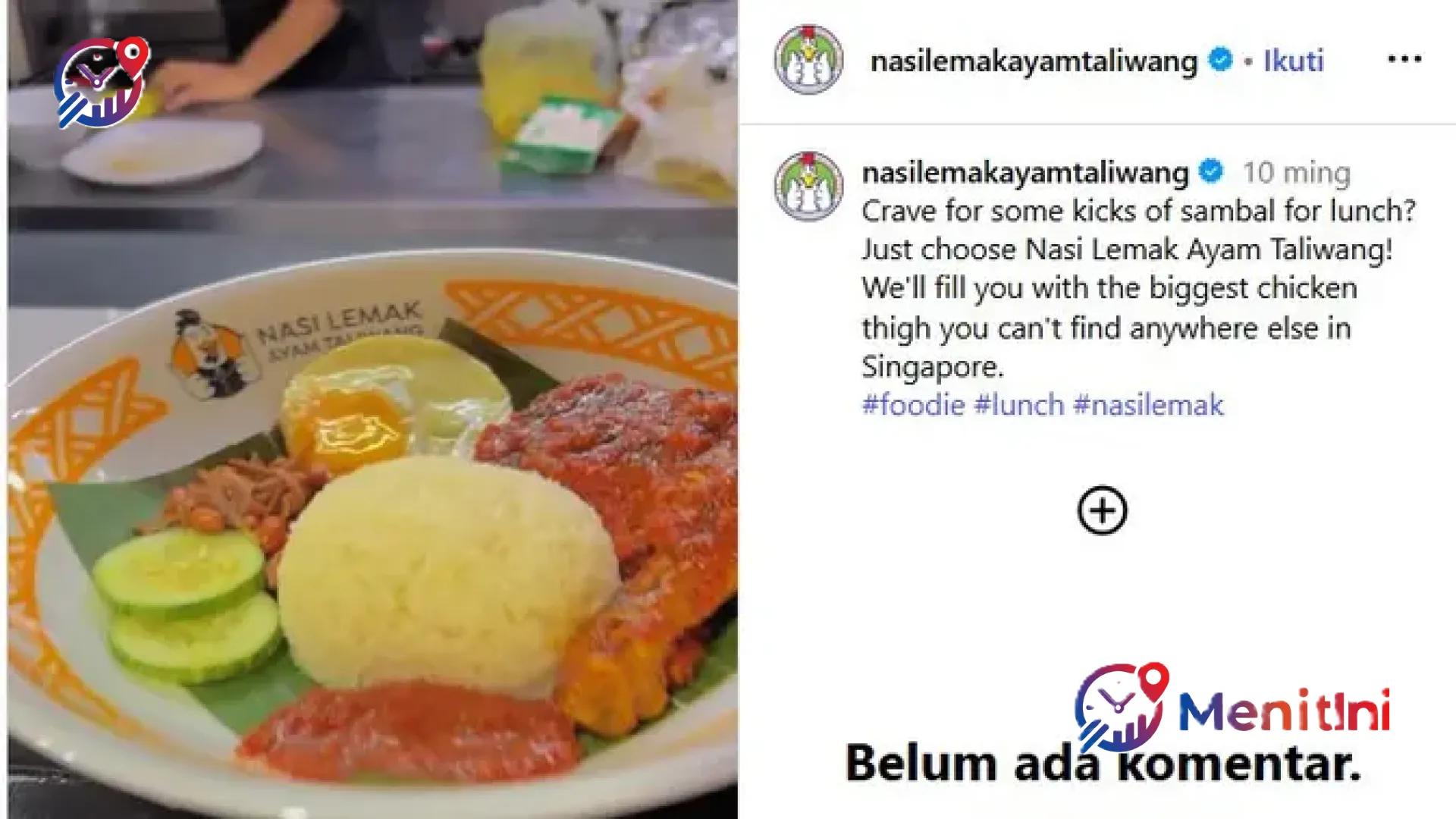 Sensasi Nasi Lemak Ayam Taliwang di Singapura: Kelezatan Ikonik yang Meraih Pengakuan Michelin