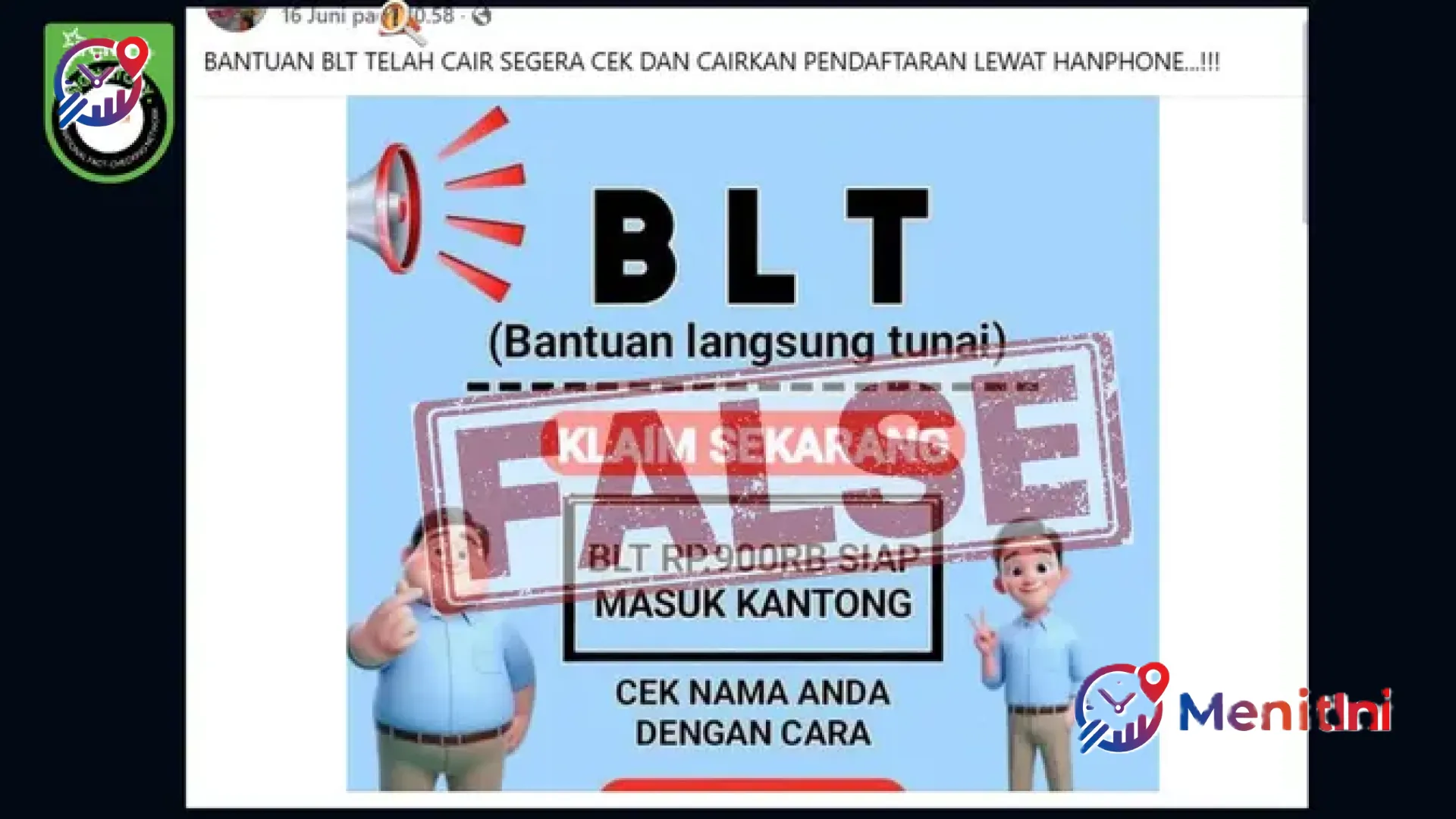 Waspada Penipuan Digital! MenitIni Bongkar Fakta Link Pendaftaran BLT Rp 900 Ribu yang Viral di Media Sosial