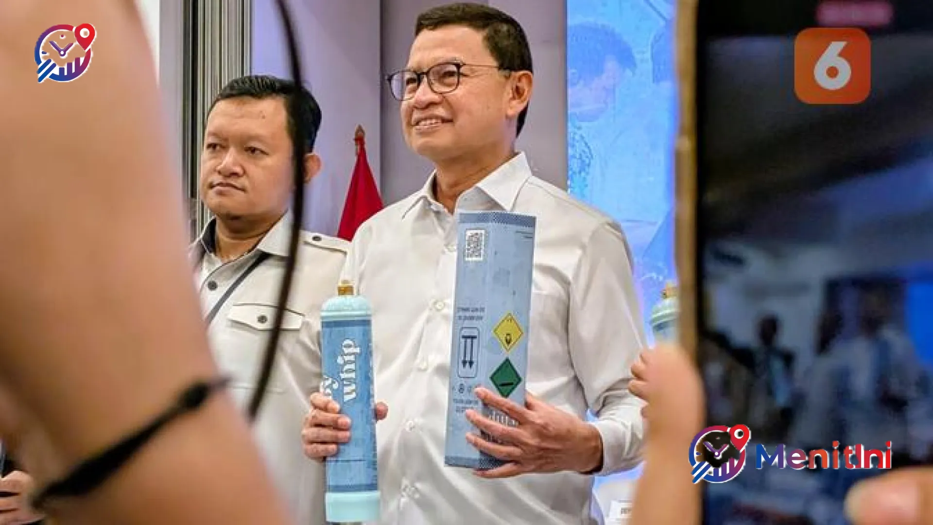 BPOM Bongkar Peredaran 'Gas Tertawa' Baby Whip di Cengkareng, Pelaku Terancam 12 Tahun Penjara