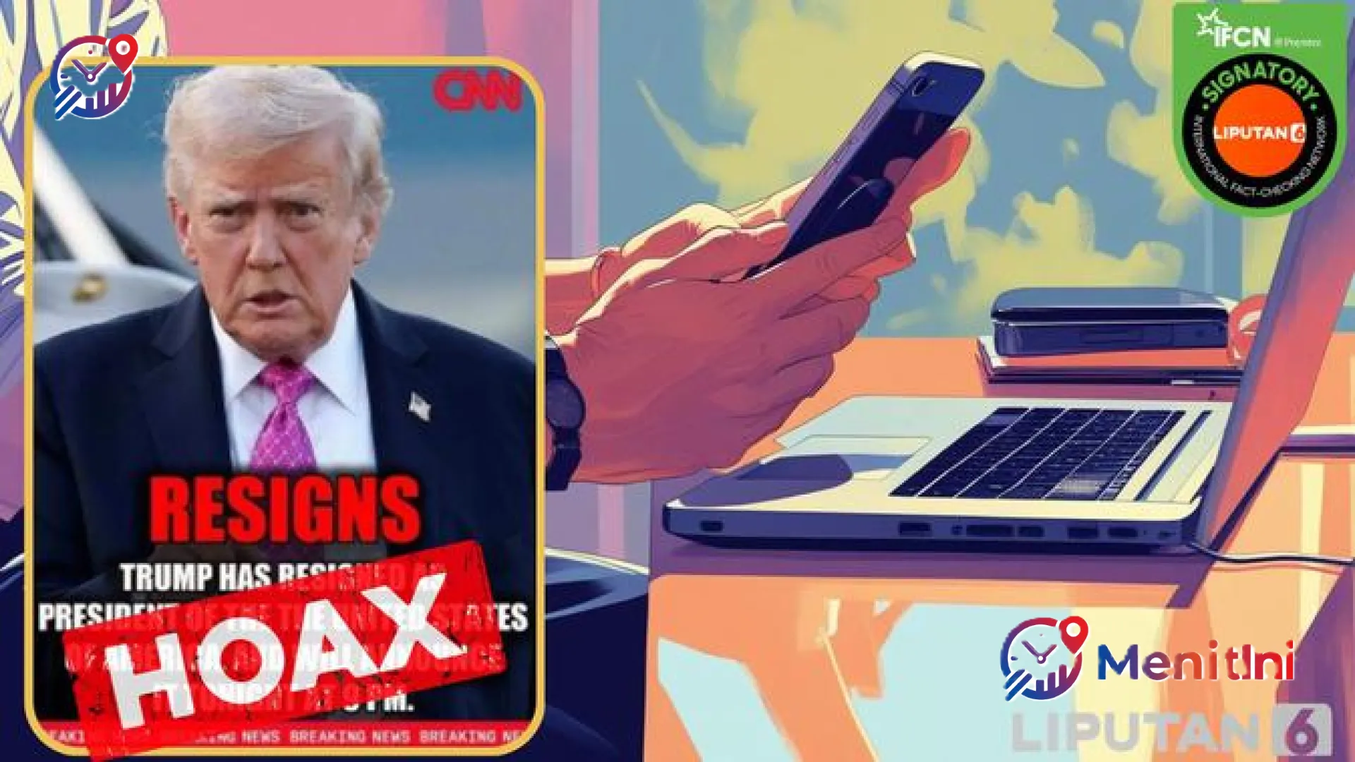 [CEK FAKTA] Heboh Narasi Donald Trump Mundur dari Jabatan Presiden AS, Ternyata Hanya Lelucon April Mop