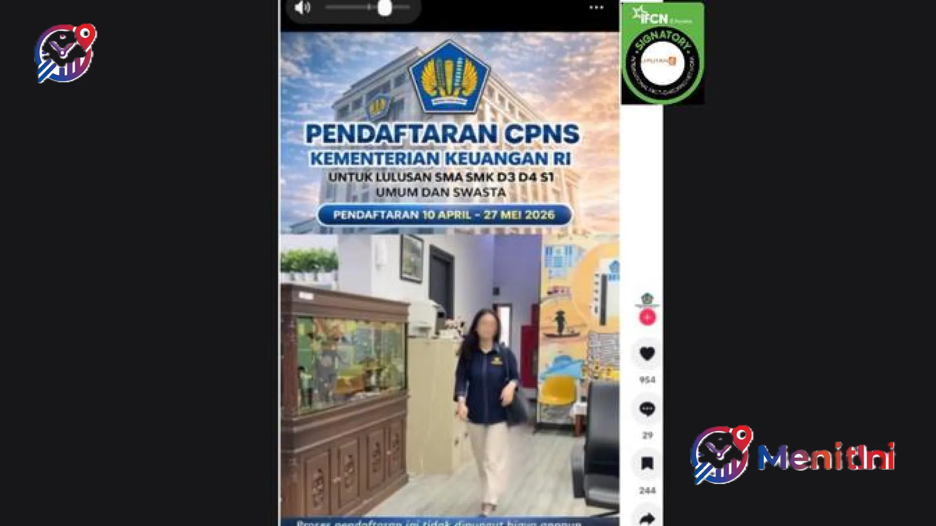 Waspada! Beredar Link Hoaks Pendaftaran CPNS Kemenkeu 2026 di TikTok, Jangan Sampai Terjebak