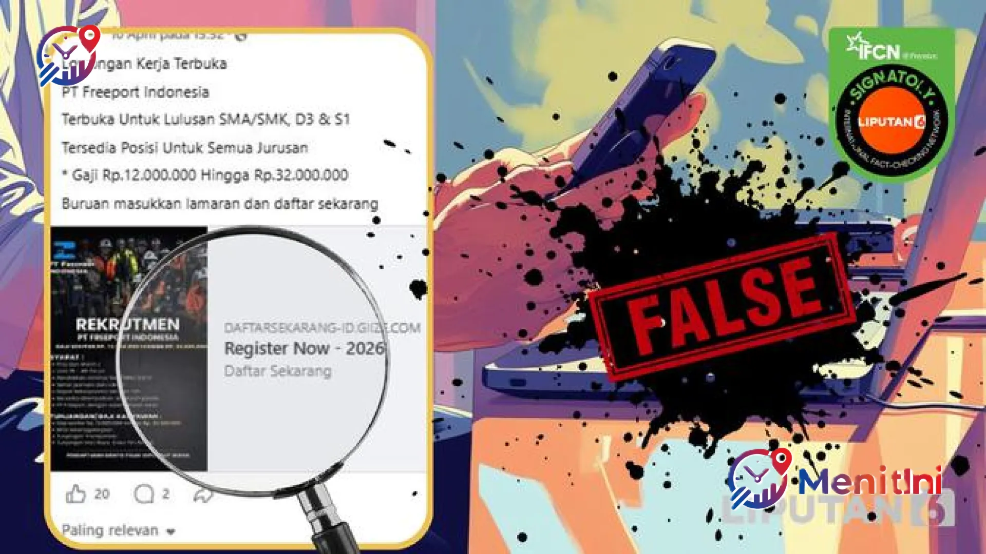 Waspada! Beredar Link Palsu Lowongan Kerja PT Freeport Indonesia dengan Iming-Iming Gaji Fantastis