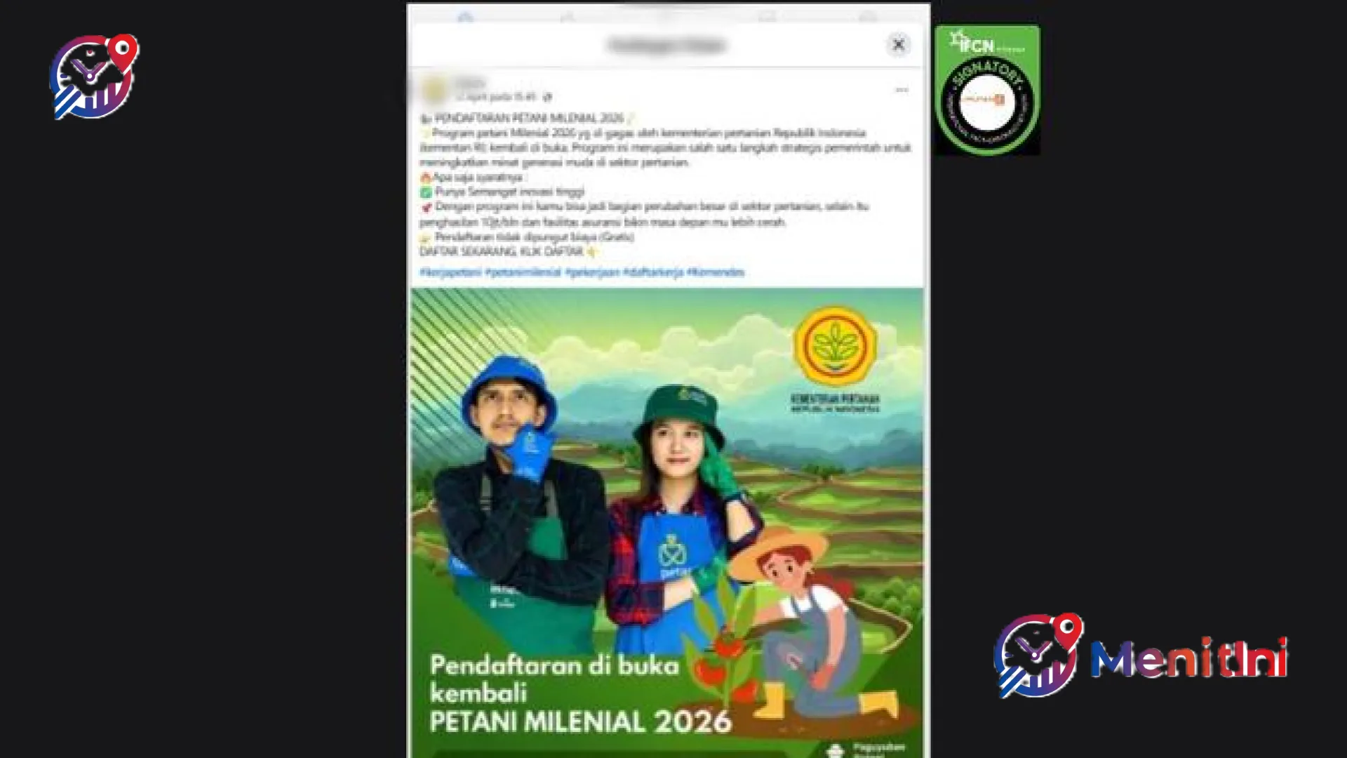 Waspada Jebakan Digital di Sektor Pertanian: Dari Hoaks Petani Milenial hingga Bantuan Alat Tani Palsu