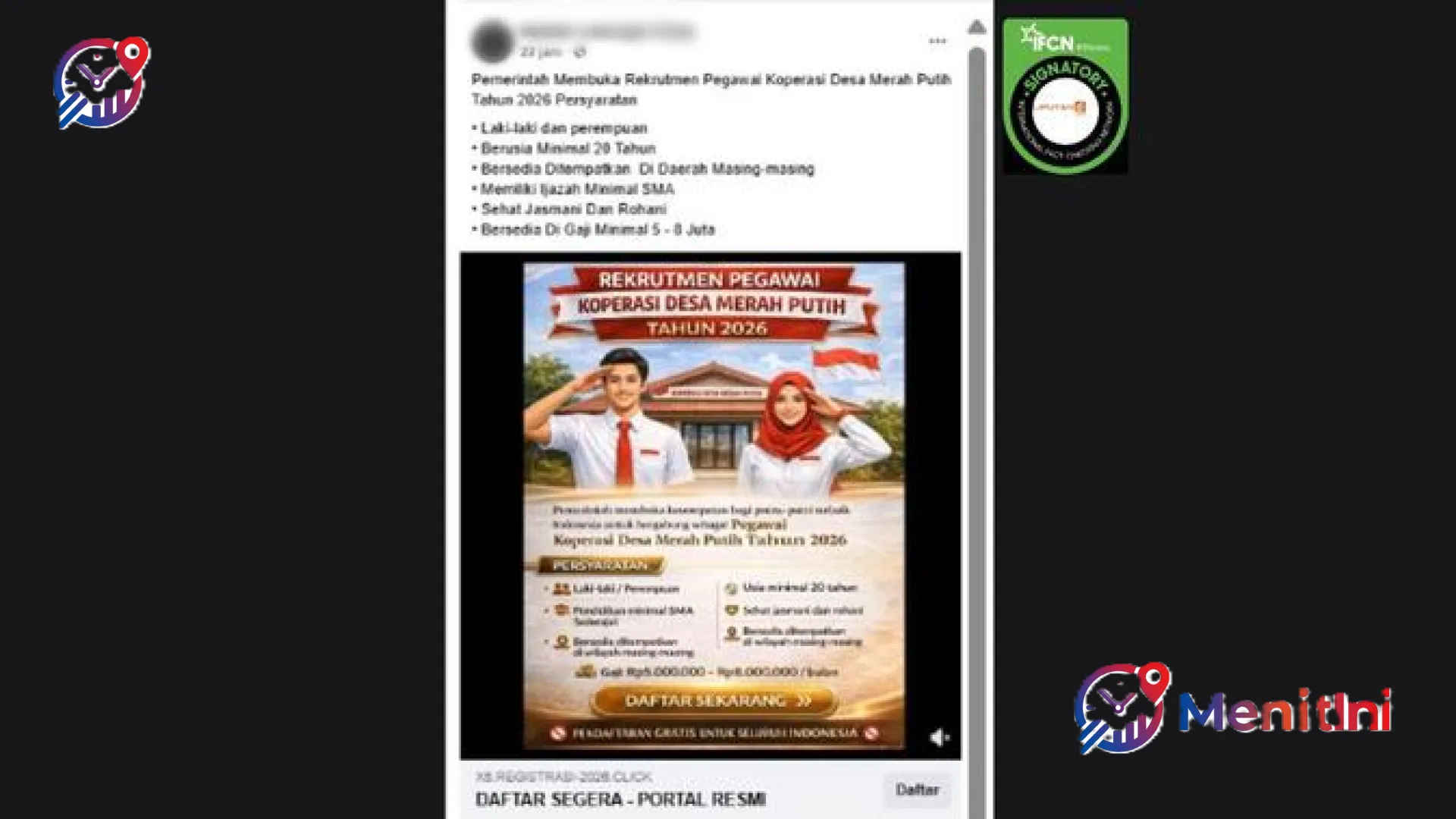 Waspada Link Palsu Rekrutmen Koperasi Desa Merah Putih 2026, Cek Fakta dan Tautan Resminya di Sini