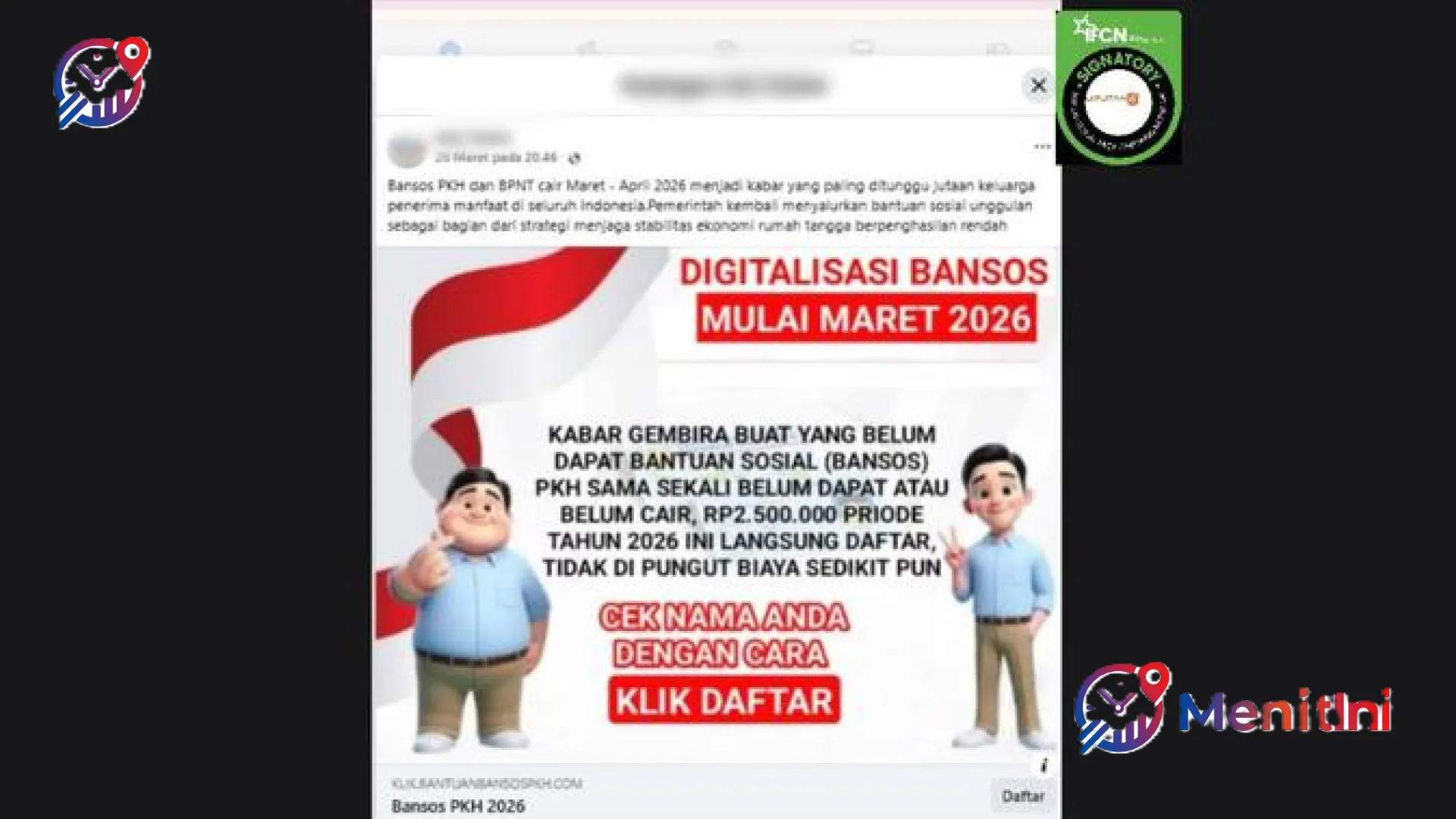 Waspada! Marak Hoaks Penyaluran Bansos 2026, MenitIni Ungkap Berbagai Modus Penipuannya