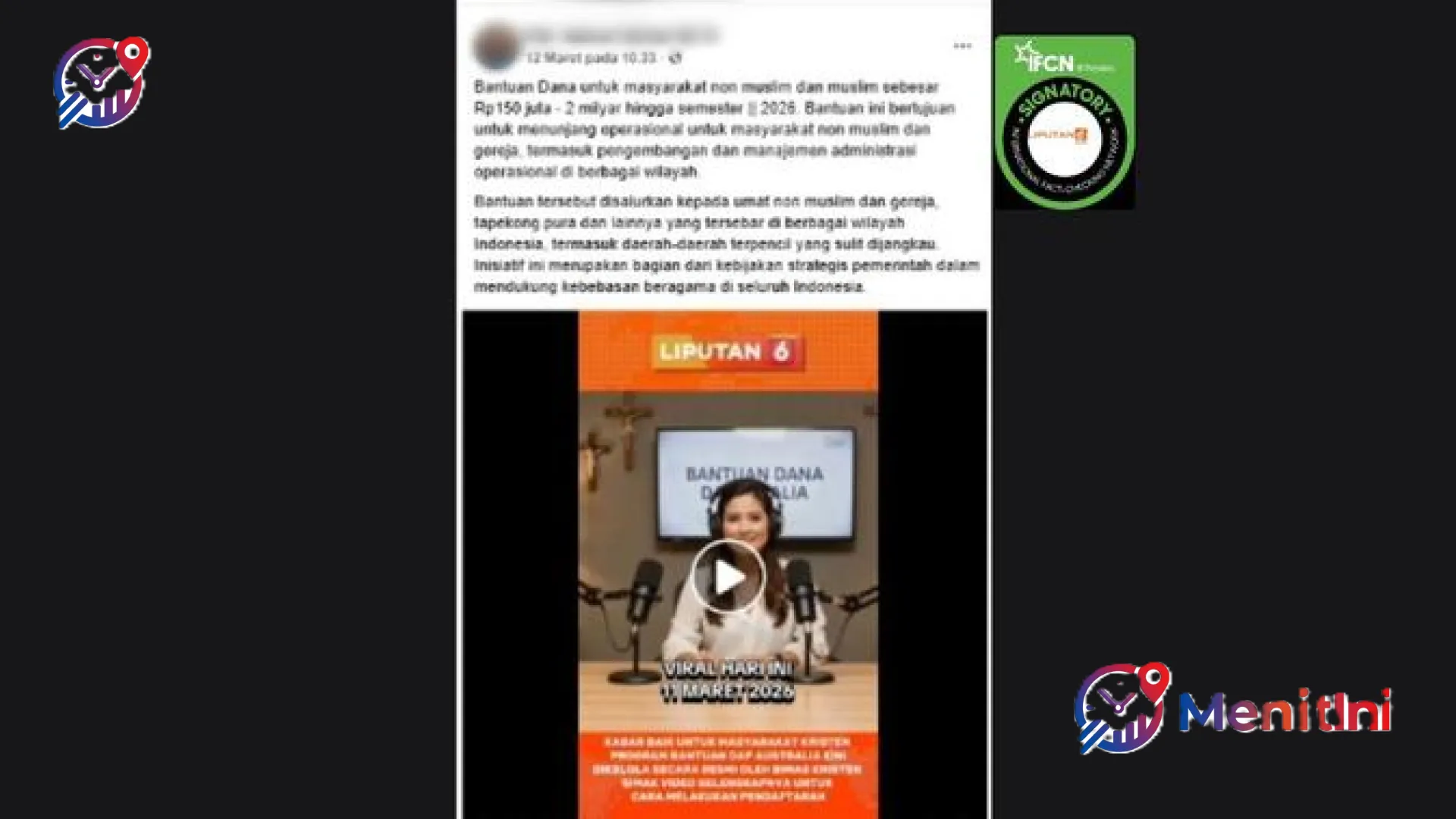 Waspada Modus Penipuan Dana Hibah Luar Negeri, MenitIni Bongkar Rentetan Hoaks yang Mengincar Berbagai Umat Beragama