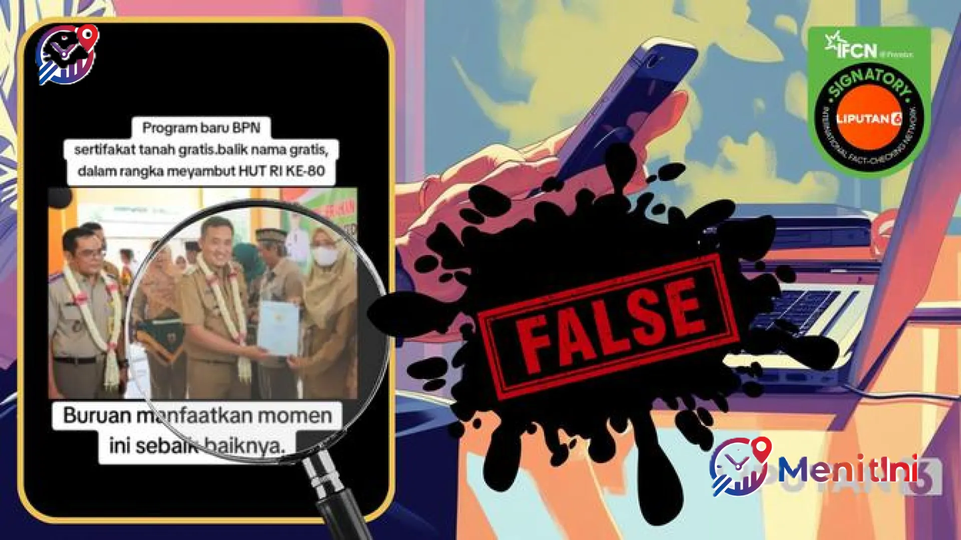 Waspada Phishing! MenitIni Bongkar Deretan Hoaks Sertifikat Tanah Gratis yang Meresahkan